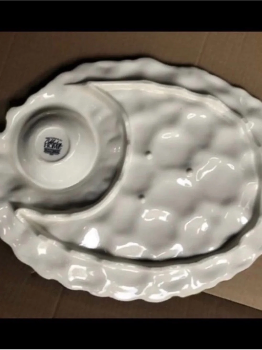 Sonoma Villa Grape-Shaped Ceramic Serving Platter